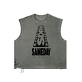 Sameday runway Distressed Grommet Eyelet Tank Top