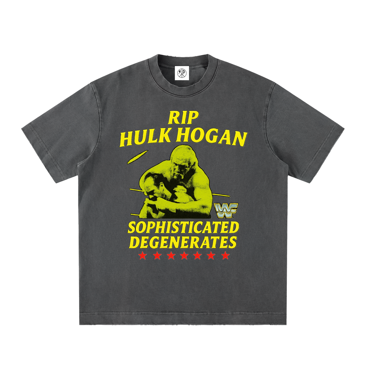 Rip the legend Heavyweight Vintage Washed Frayed T-Shirt