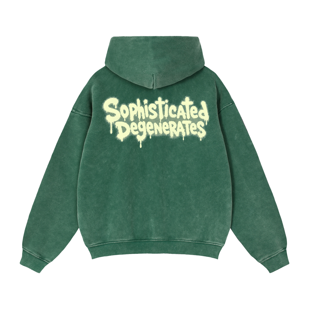 All smiles Zip-Through Boxy Fleece Hoodie