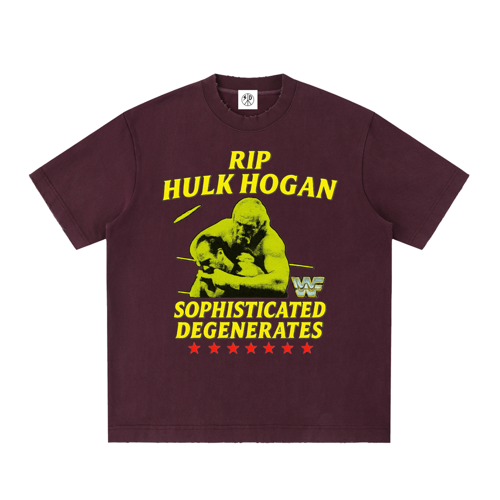 Rip the legend Heavyweight Vintage Washed Frayed T-Shirt
