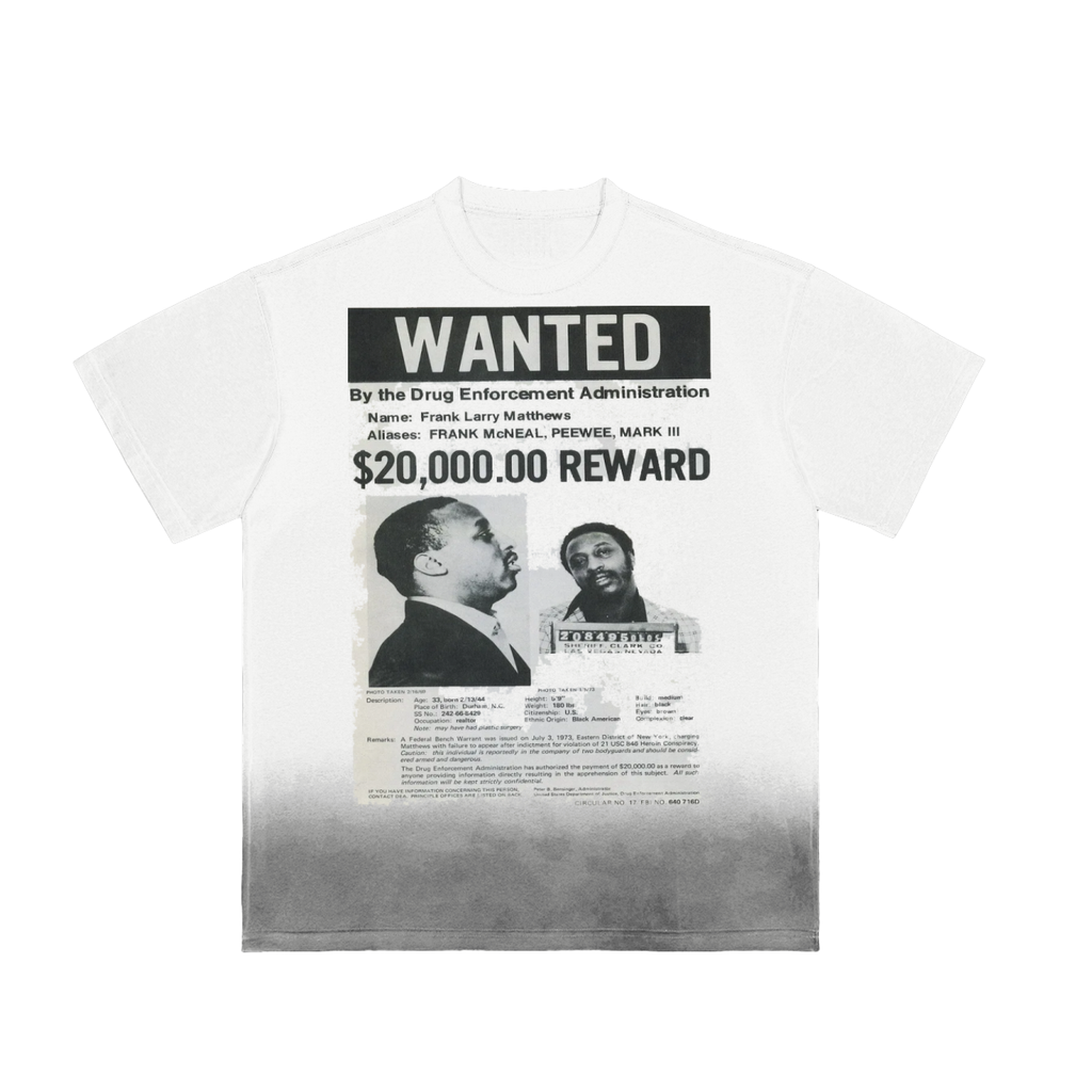 Frank Matthews wanted Sunfade Vintage Washed T-Shirt