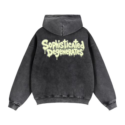 All smiles Zip-Through Boxy Fleece Hoodie