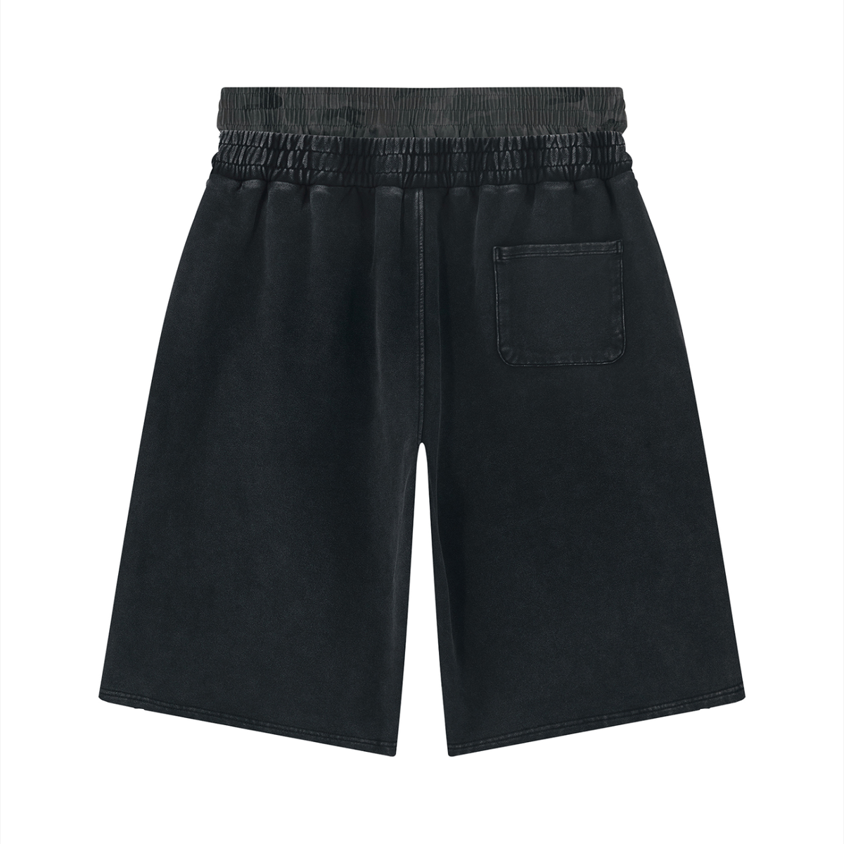 SD Unisex Vintage Wash Distressed Wide Leg Shorts