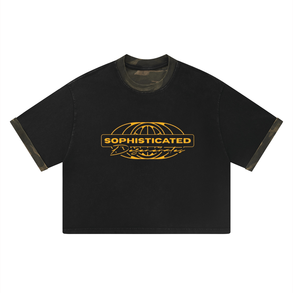 SD world  Boxy Panel T-Shirt