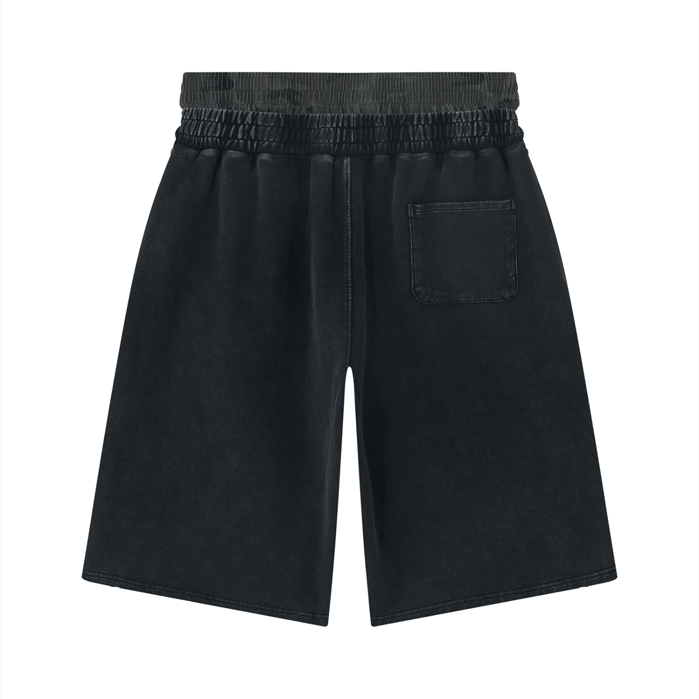 SD Unisex Vintage Wash Distressed Wide Leg Shorts