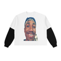 I need $ Layered Contrast Sleeve Cotton T-Shirt