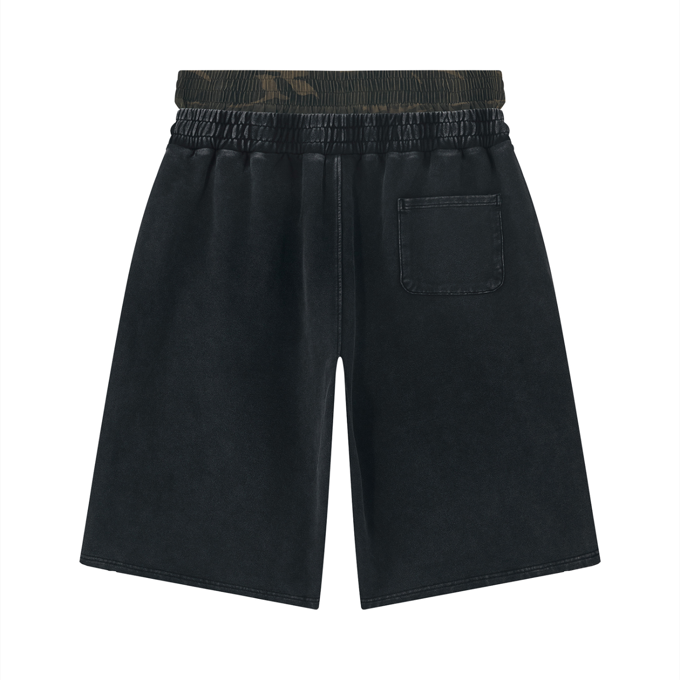 SD world Vintage Wash Distressed Wide Leg Shorts